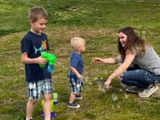 Nicklaus plays with bubbles 